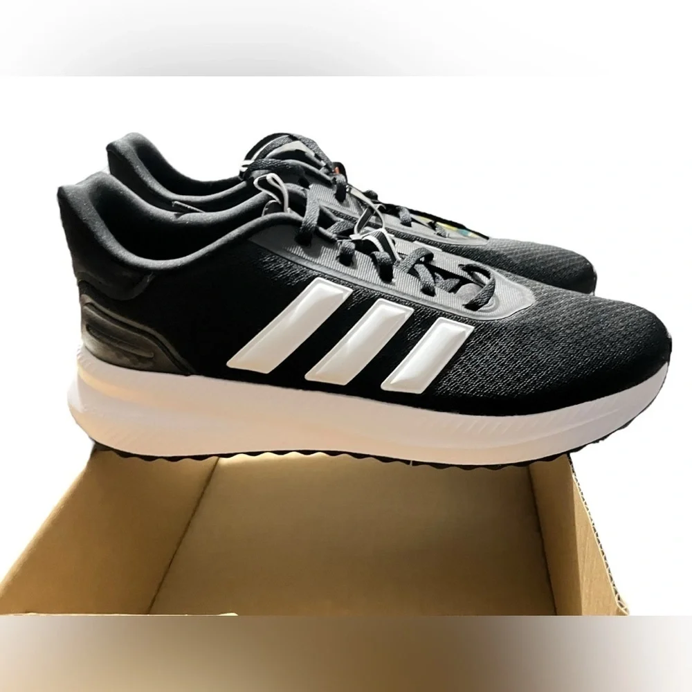 NEW adidas Men's X_PLR Path Sneaker, Black/White/Black, 12